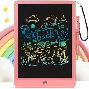 GRINETH LCD Writing Board Tablet for Kids Coloring Drawing Pad Board